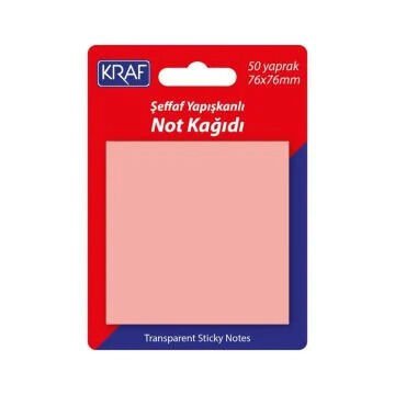 Kraf Yapışkanlı Not Kağıdı 76*76 50 Yaprak Karışık Renkler