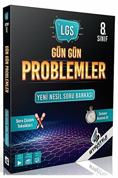 8. Sınıf LGS Gün Gün Problemler Yeni Nesil Soru Bankası / Strateji Yayınları / 9786257222075
