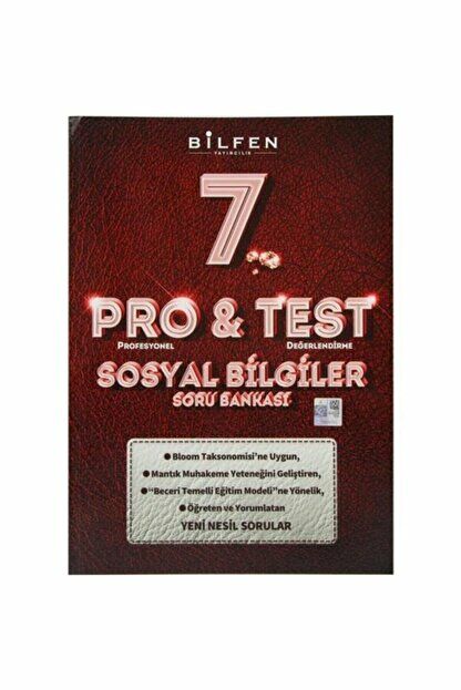Bilfen Yayınları 7. Sınıf Pro & Test Sosyal Bilgiler Soru Bankası