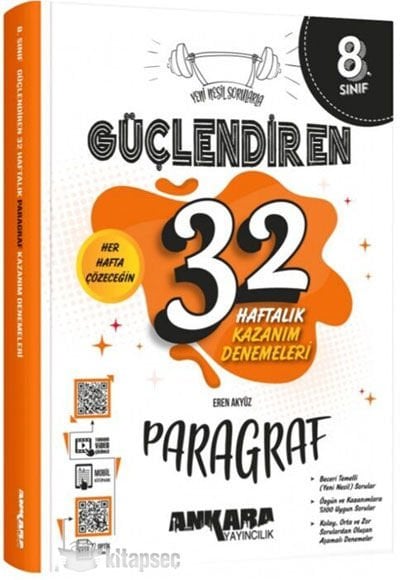 8.Sınıf Güçlendiren 32 Haftalık Paragraf Kazanım Denemeleri