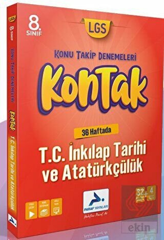 Paraf 8.Sınıf T.C. İnkılap Tarihi Ve Atatürkçülük Konu Takip Denemeleri