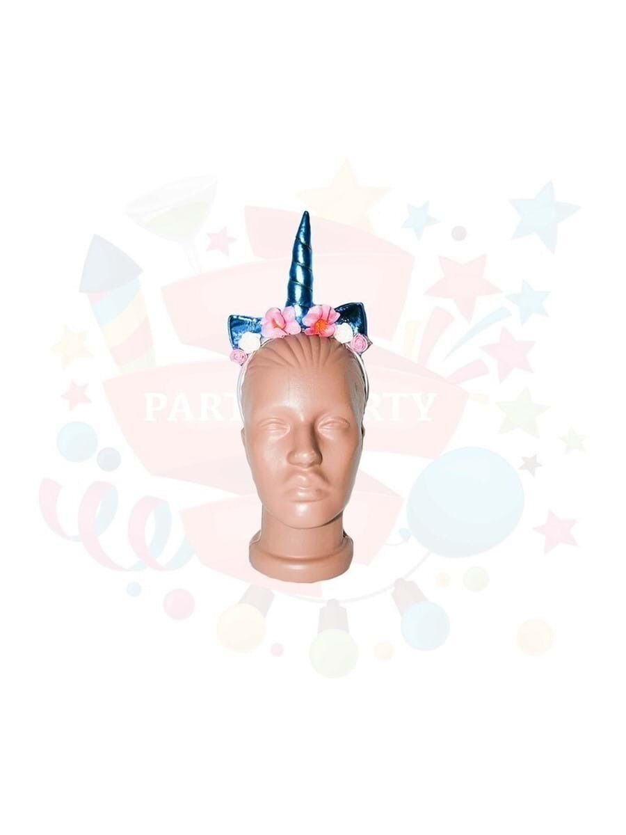Nedi Çiçekli Unicorn Taç