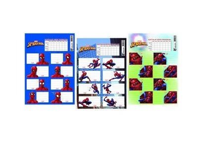 Keskin Color Spider Man Ders Programlı 3 Lü Etiket