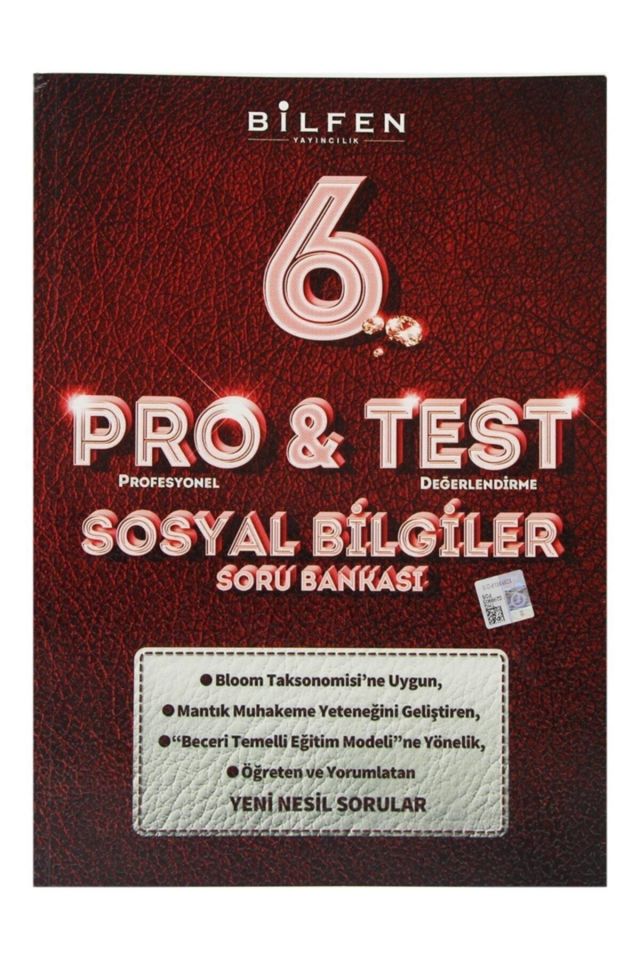 Bilfen Yayınları 6. Sınıf Pro - Test Sosyal Bilgiler Soru Bankası