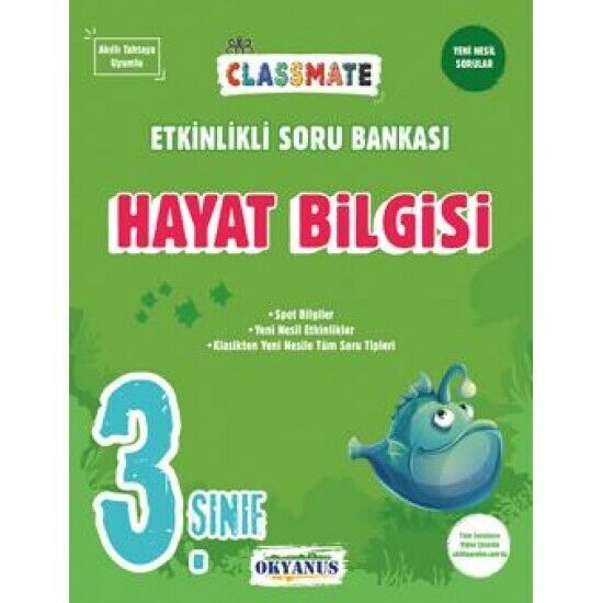 Okyanus 3 Sınıf Classmate Hayat Bilgisi Etkinlikli Soru Bankası