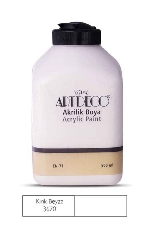 500ml Kırık Beyaz Akrilik Boya 3670