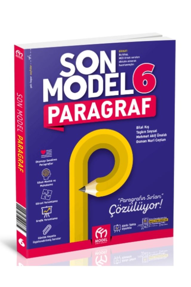 Model 6. Sınıf Paragraf Son Model Soru Bankası Model Eğitim Yayınları