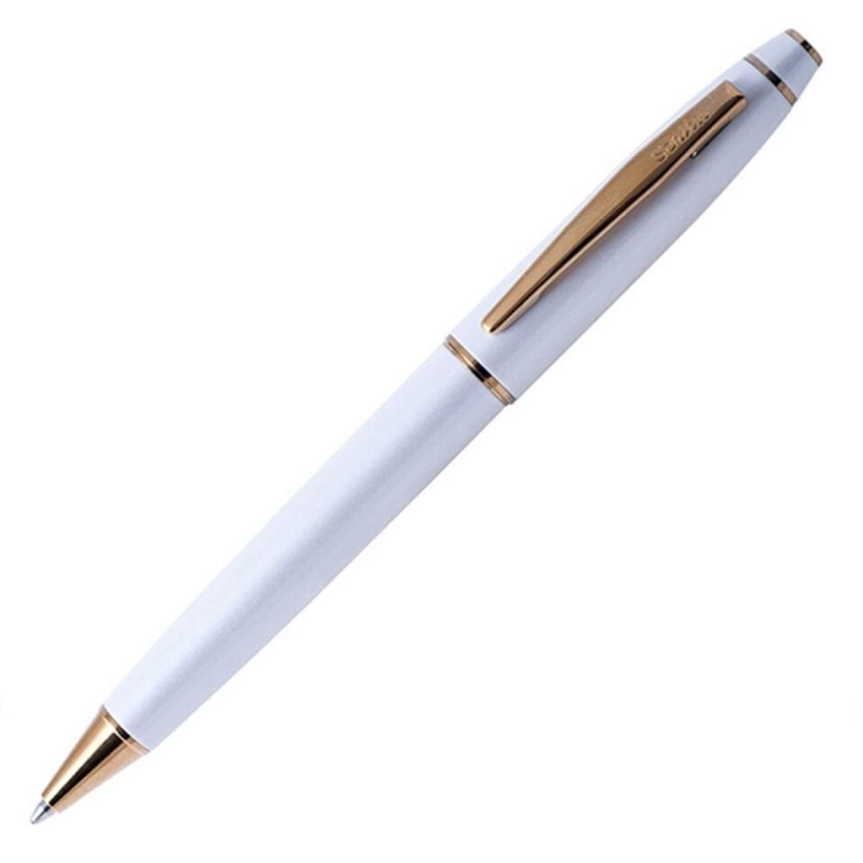 Scrikss 35 Tükenmez Kalem Beyaz Altın