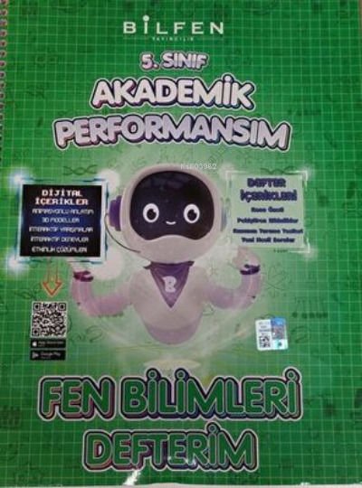 Bilfen 5 Sınıf Fen Bilimleri Akademik Performansım Defterim