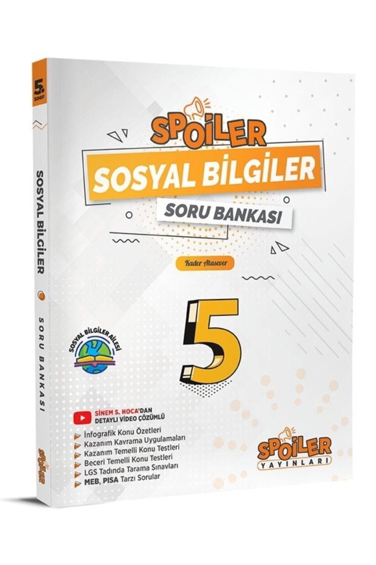 5.sınıf Spoiler Sosyal Bilgiler Video Çözümlü Soru Bankası