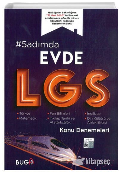Buga 8 Sınıf 1. Dönem 5 Adımda Evde LGS Denemeleri