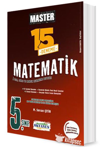 Okyanus 5 Sınıf Master 15 Matematik Denemesi