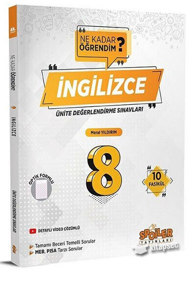 Spoiler 8 Sınıf İngilizce Ünite Değerlendirme Sınavı ÜDS Ne Kadar Öğrendim