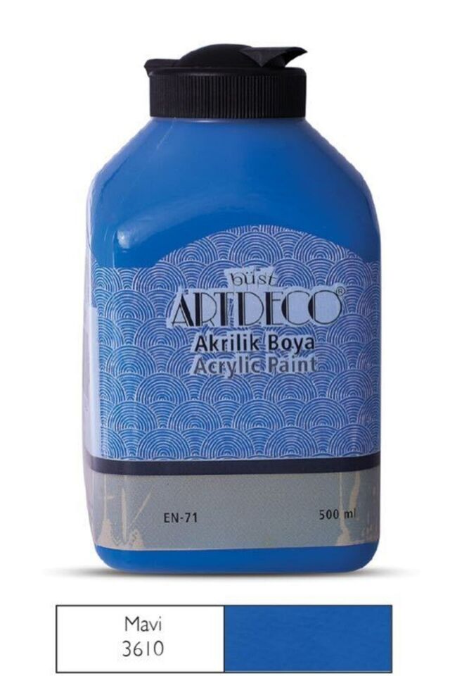 Y-070l-3610-akrilik Boya 500 ml Mavi