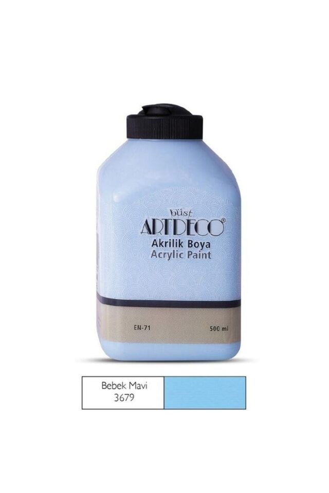 Akrilik Boya 500 ml 3679 Bebek Mavi