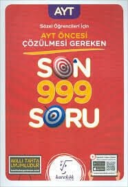 Karekök AYT Öncesi Çözülmesi Gereken Son 999 Soru Sözel Öğrencileri İçin