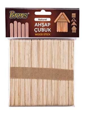 Brons Ahşap Çubuk Naturel Geniş