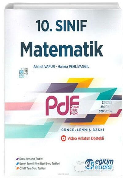 Eğitim Vadisi 10 Sınıf Matematik Planlı Ders Föyü PDF 2023