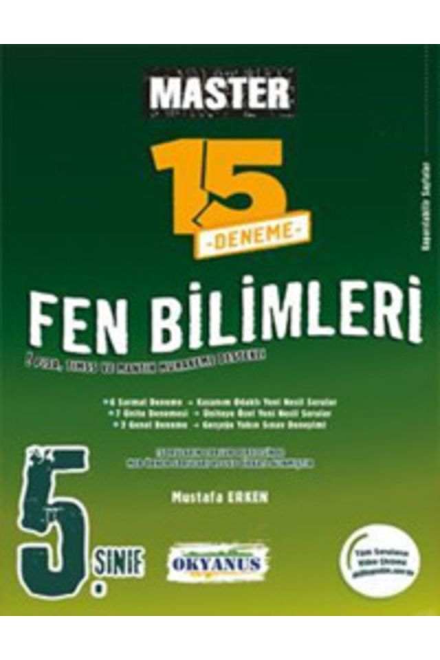 5. Sınıf Fen 15 Deneme Master 9786057985477