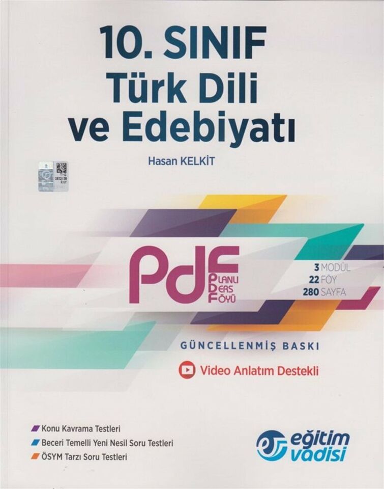 Eğitim Vadisi 10 Sınıf Türk Dili ve Edebiyatı Planlı Ders Föyü PDF 2023