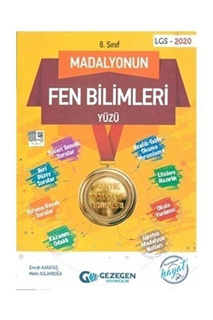 8. Sınıf Fen Bilimleri Madalyonun Yüzü Gezegen Yayıncılık