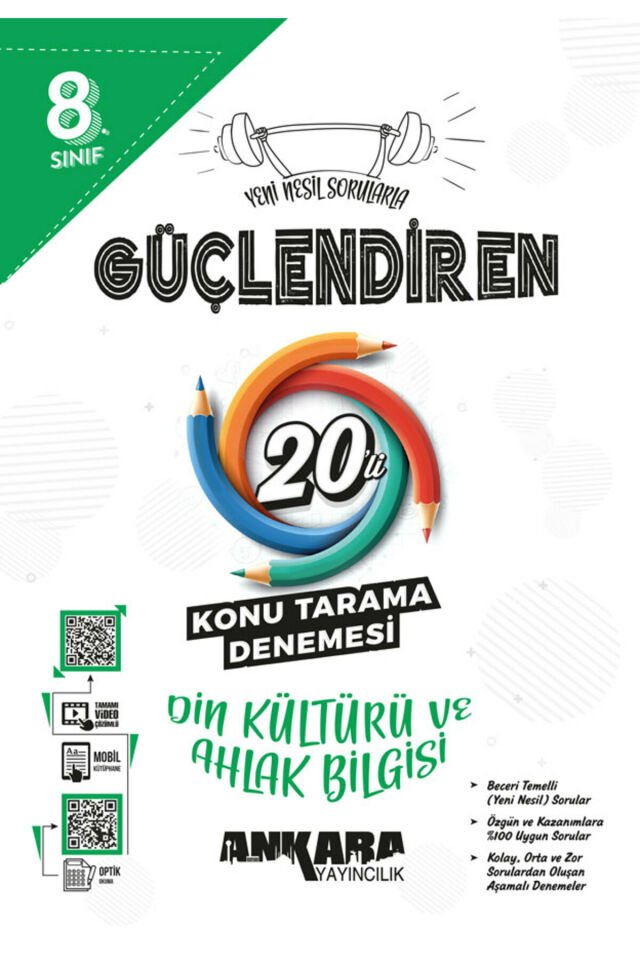 8.? ?Sınıf Güçlendiren Din Kültürü ve Ahlak Bilgisi 20'li Konu Tarama Denemesi