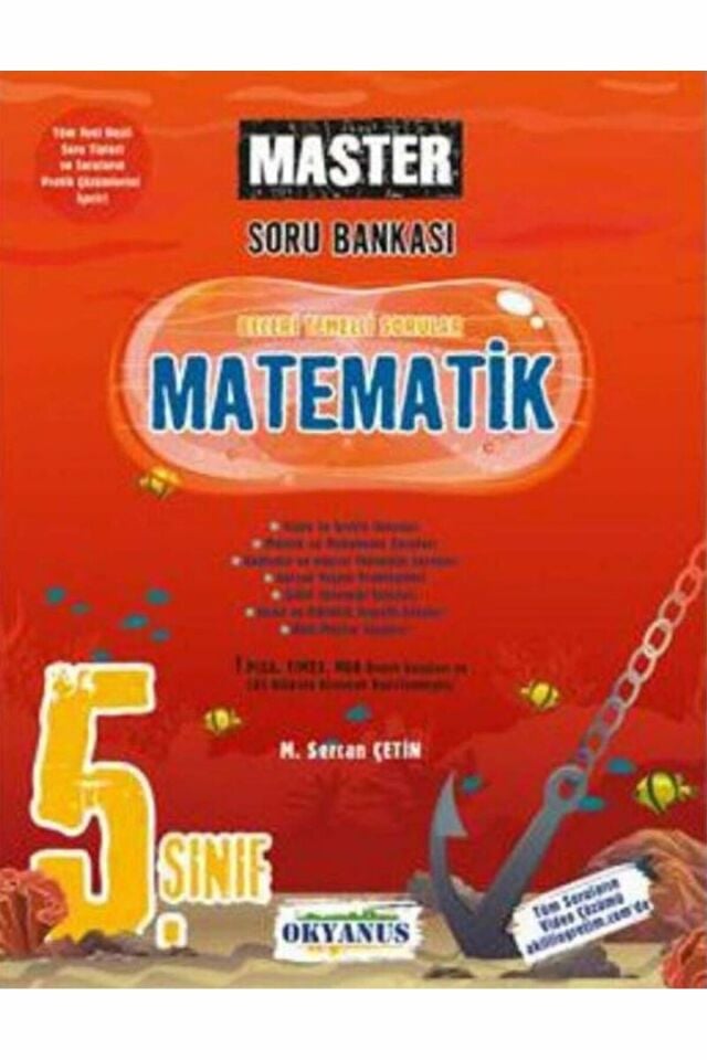 5. Sınıf Master Matematik Soru Bankası / M. Sercan Çetin / Okyanus Yayınları / 9786057832887