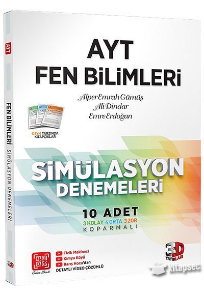 3D AYT Fen Bilimleri Simülasyon Denemeleri Video Çözümlü