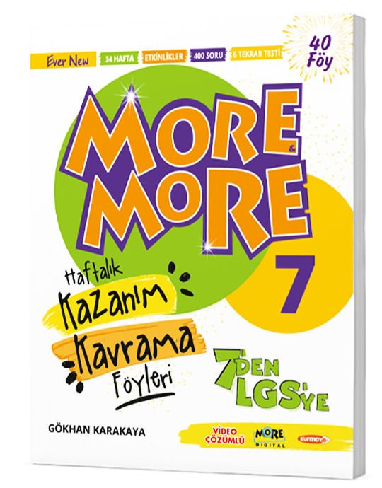More & More 7 Haftalık Kazanım Kavrama Föyleri – More & More
