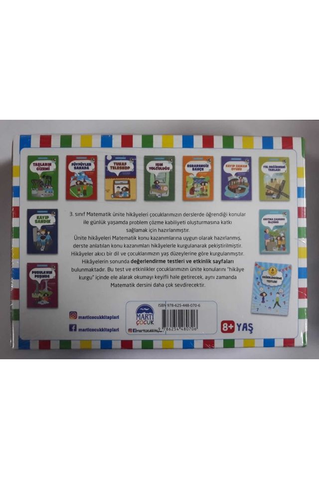 Martı 3.sınıf Matematik Ünite Hikayeleri 10 Kitap Set