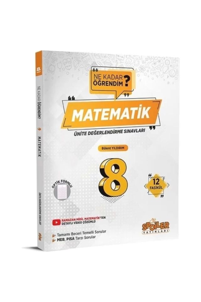 8. Sınıf Matematik Ünite Değerlendirme Sınavı