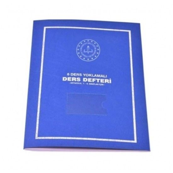Gülpaş Sınıf Ders Defteri 6 Ders Yoklamalı Ortaokul - Lise
