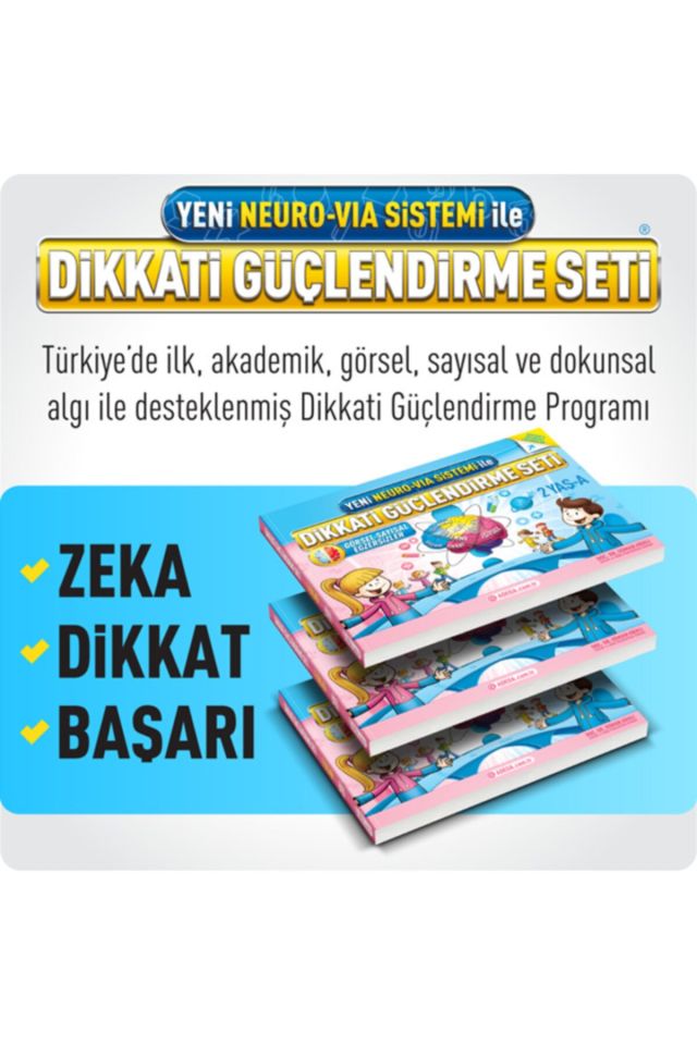 Yeni Neuro Via Sistemi İle Dikkati Güçlendirme Seti 2 Yaş