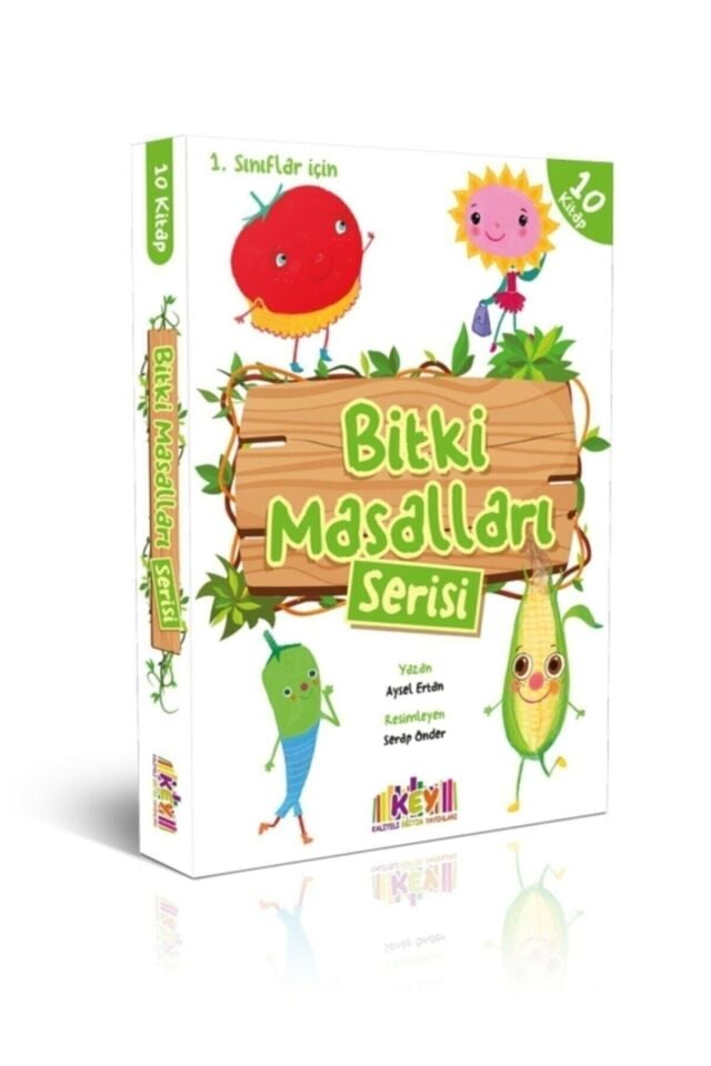 1. Sınıflar Için Eğlenceli Okuma Seti - Bitki Masalları Serisi (10 Kitap) - Key Yayınları