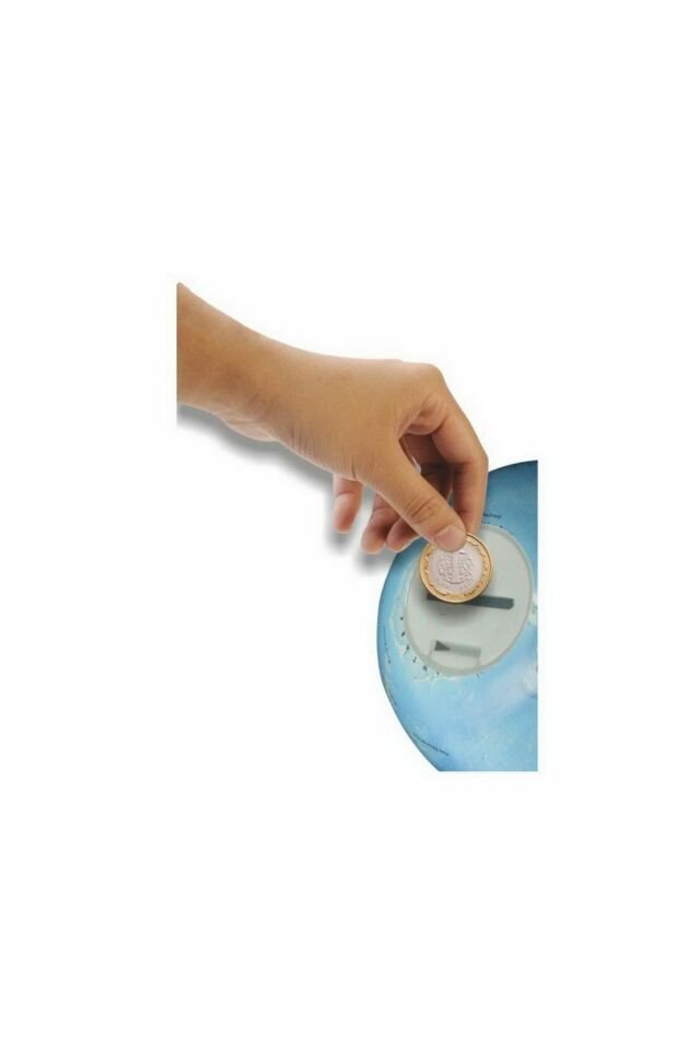 10 cm Çaplı Siyasi Yerküre ve Kumbara (42104)