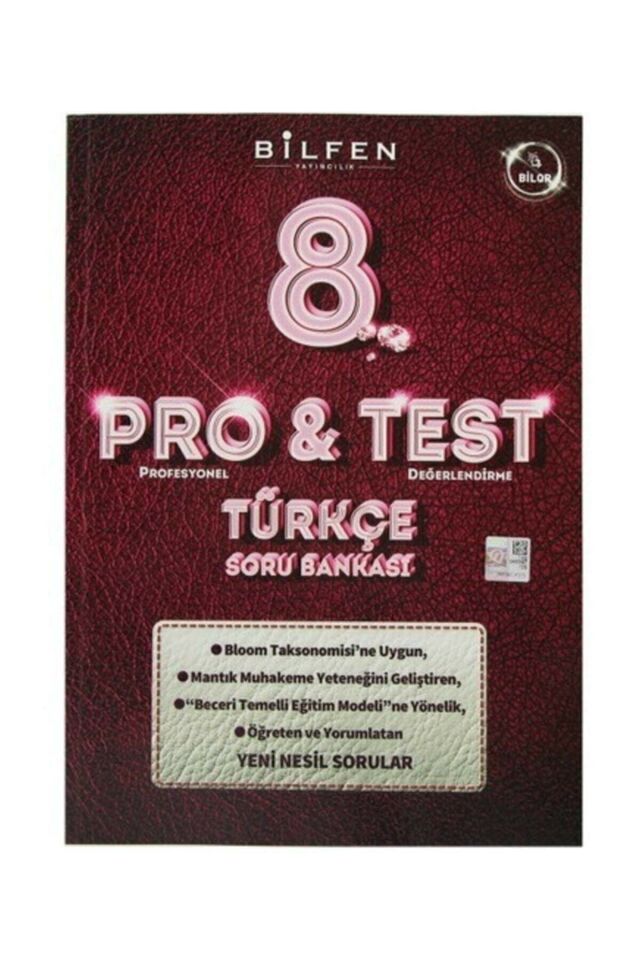Bilfen Yayınları 8. Sınıf Lgs Pro Test Türkçe Soru Bankası