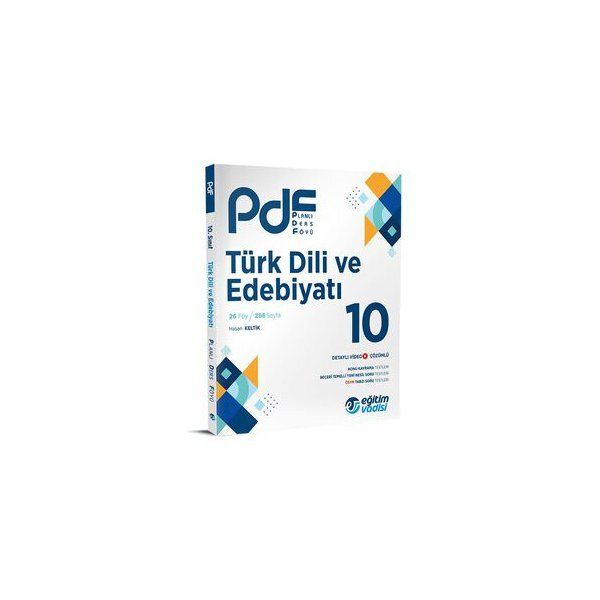 10. Sınıf Türk Dili Ve Edebiyatı Pdf Planlı Ders Föyü / Eğitim Vadisi Yayınları / 9786256911871