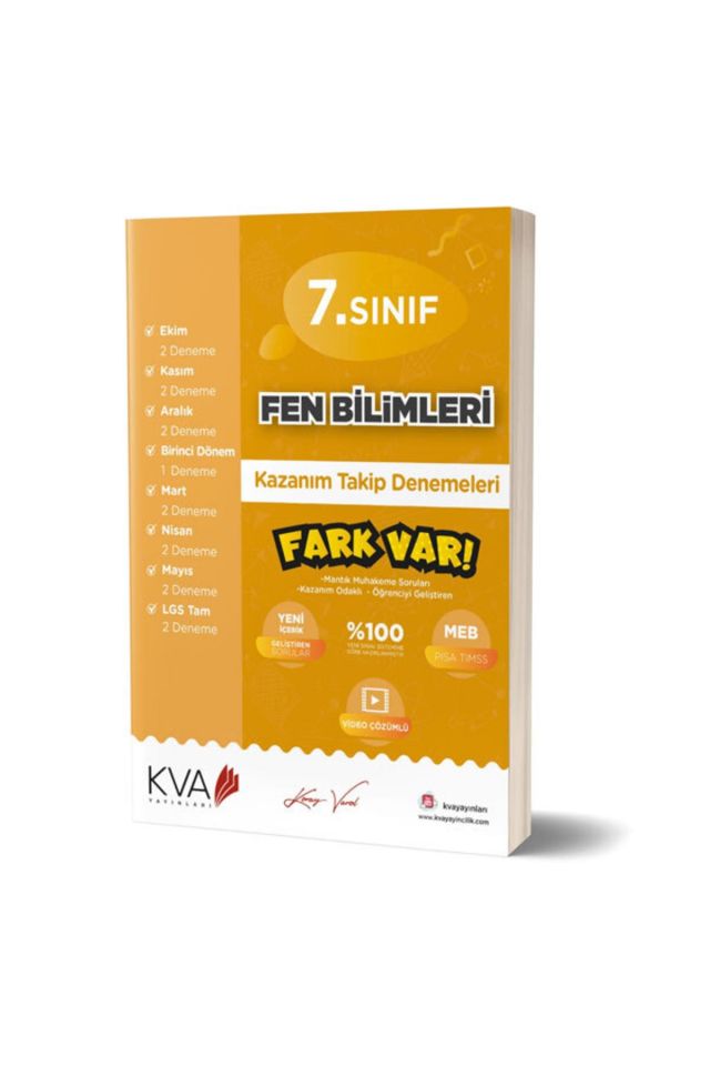 7. Sınıf Fen Bilimleri Kazanım Takip Denemeleri 061482