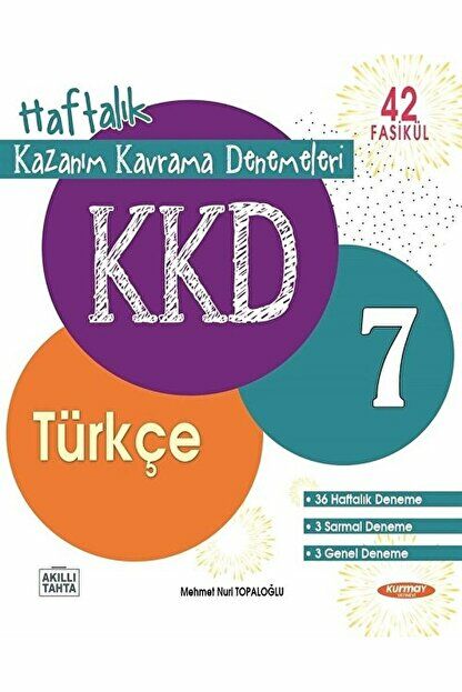 7. Sınıf Türkçe Haftalık Kazanım Kavrama Föyleri / Kolektif / Kurmay Yayınları / 9786257174862