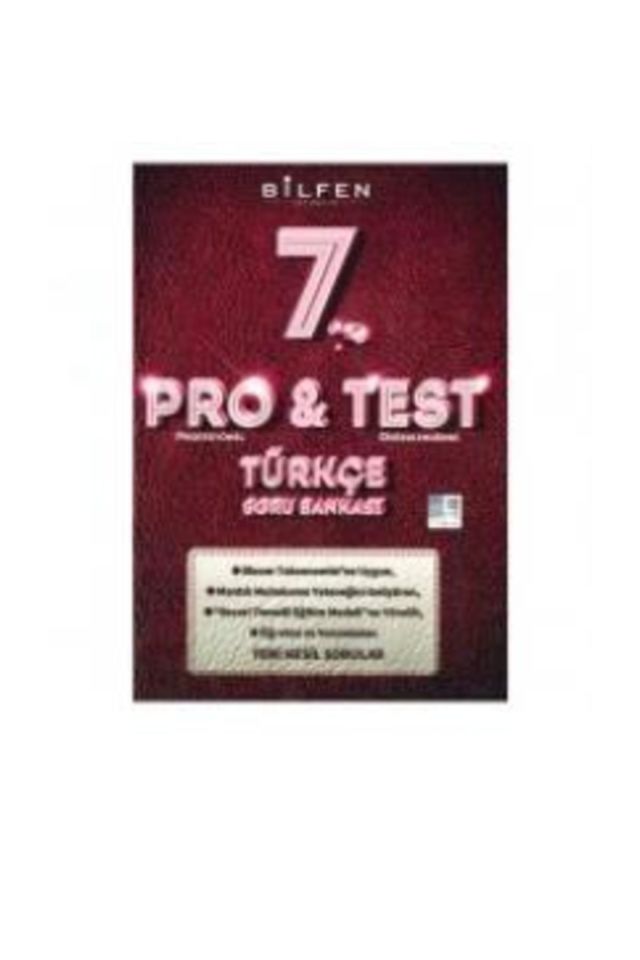 Bilfen Yayınları 7. Sınıf Pro Test Türkçe Soru Bankası
