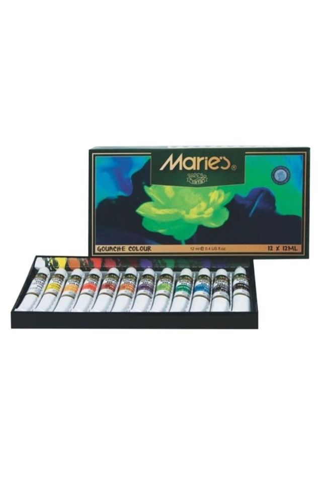12 Renk Guaj Boya 12 ml 7312b Mrmar0013