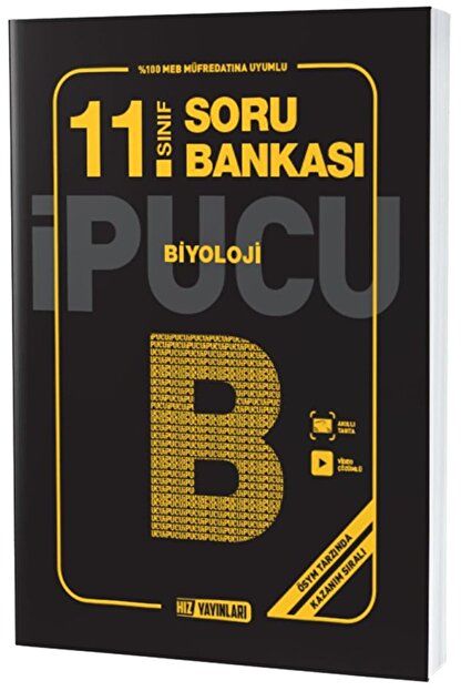 11. Sınıf Biyoloji İpucu Soru Bankası / Kolektif / Hız Yayınları / 9786257750493