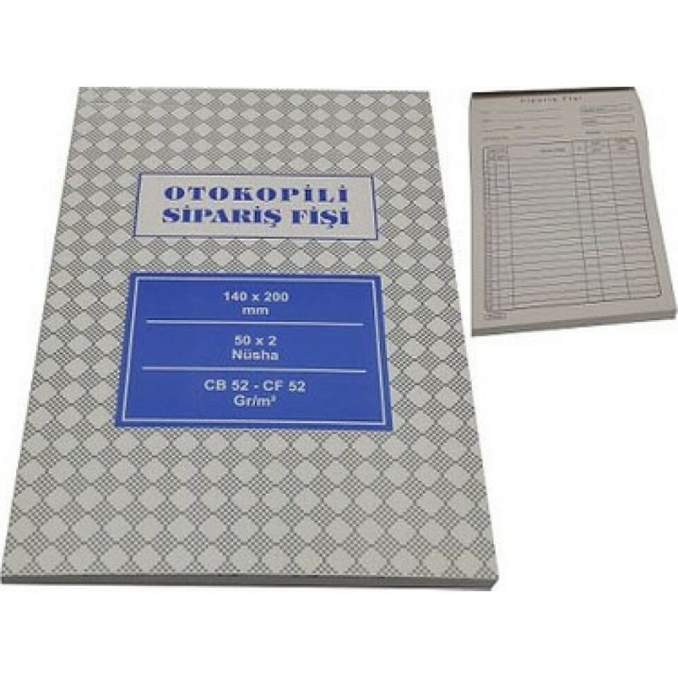 Altın Yıldız Sipariş Fişi Otokopili 14X20