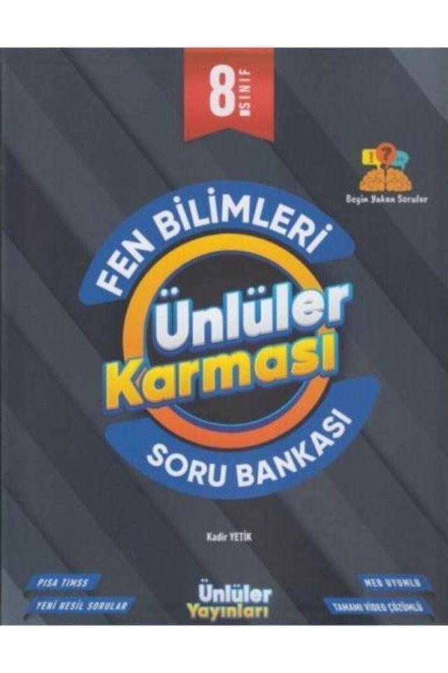 Ünlüler Yayınları 8. Sınıf Fen Bilimleri Soru Bankası
