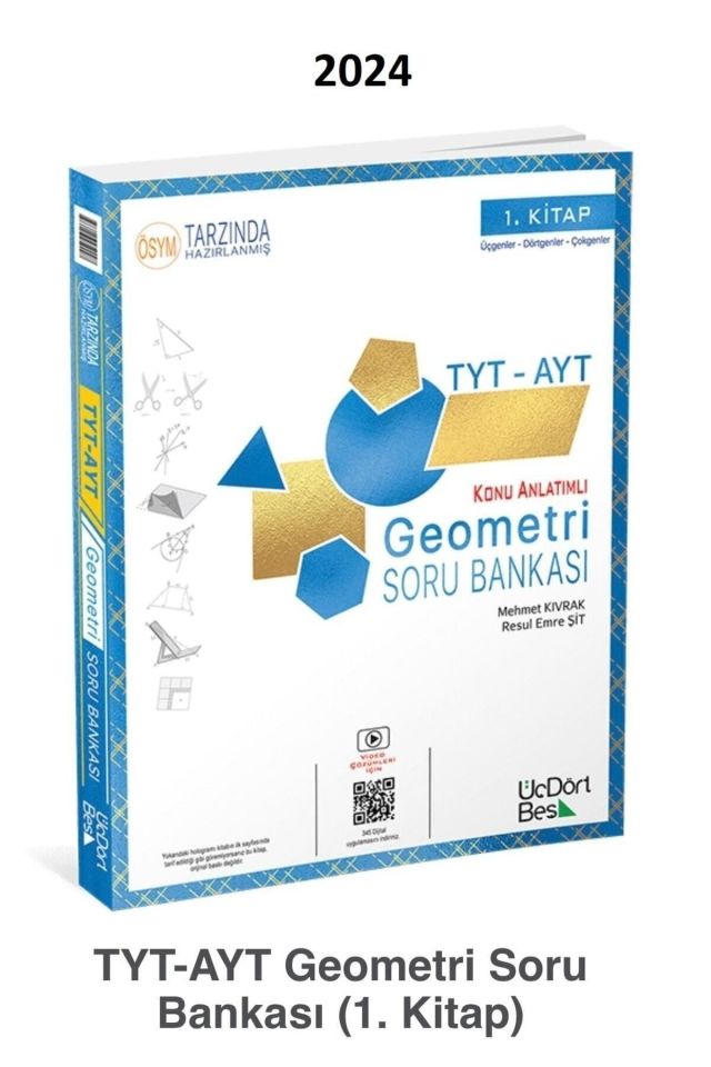 Üç Dört Beş Tyt-ayt Geometri Konu Anlatımlı Soru Bankası 1. Kitap