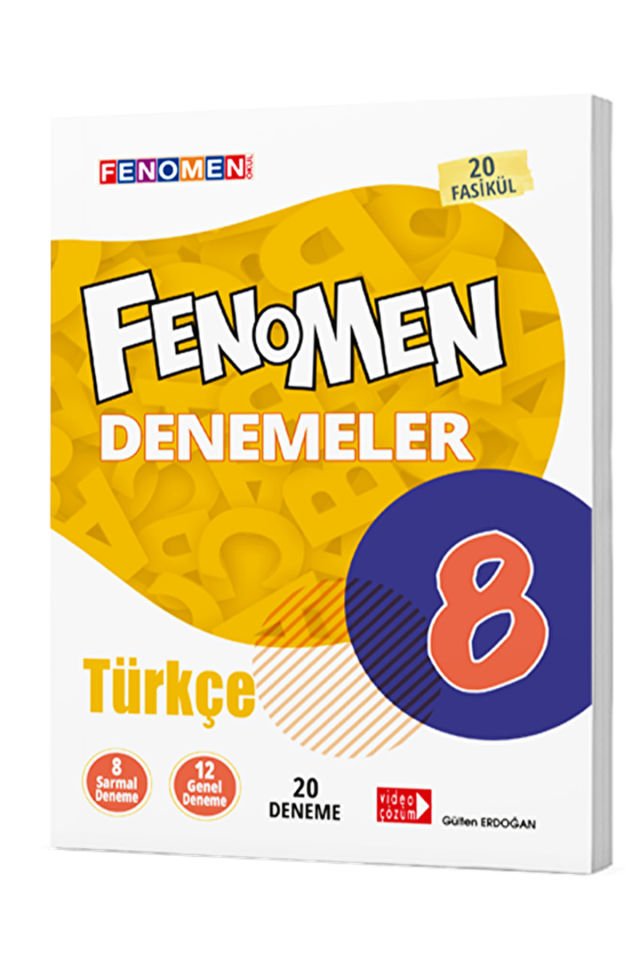 8. Sınıf LGS 1. Dönem Türkçe Fenomen 20'li Deneme / Gülten Erdoğan / Gama Yayınları / 9786057790439
