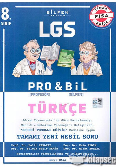 8. Sınıf LGS Türkçe PROBİL Soru Bankası / Merve Kaya / Bilfen Yayıncılık / 9786057504586