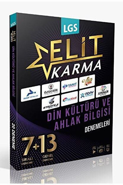 Elit Karma 8. Sınıf Din Kültürü ve Ahlak Bilgisi 20 Branş Denemesi / Paraf Yayınları / 9786258110241