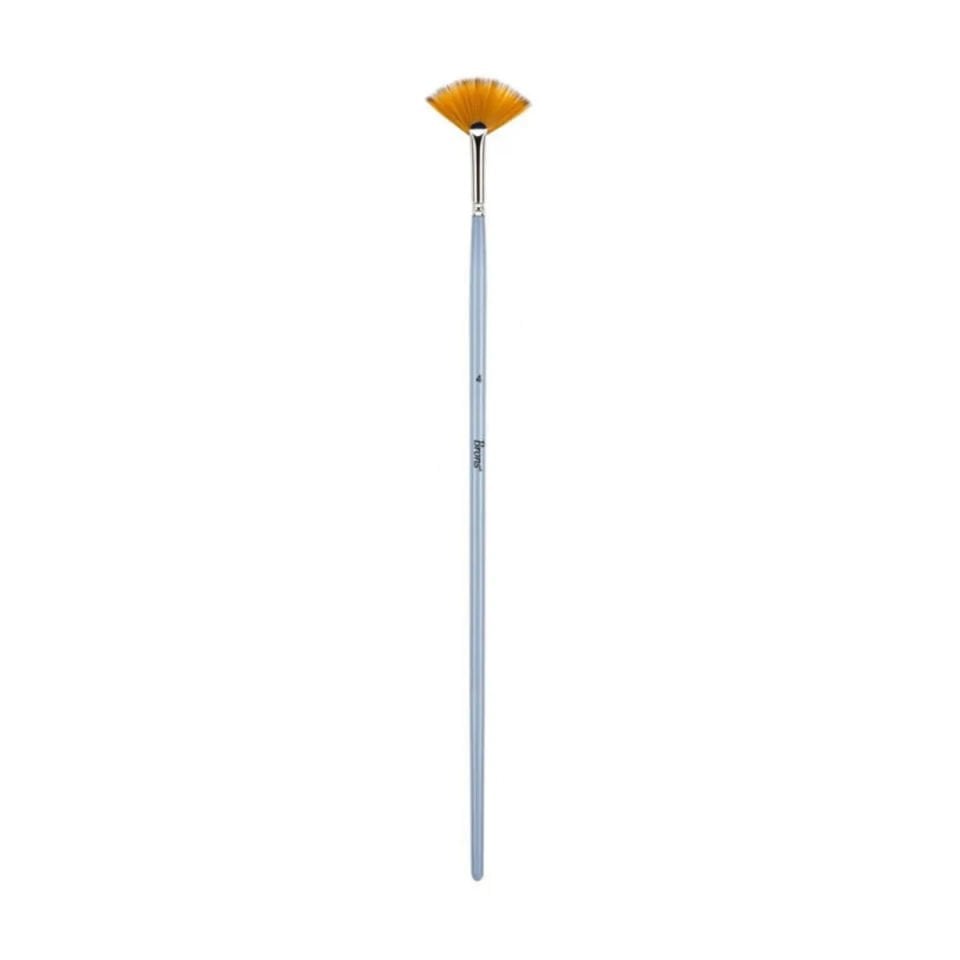 Brons Yelpaze Fırça Uzun Sap No:4