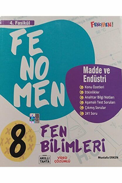 8. Sınıf Fen Bilimleri 4. Fasikül (Madde ve Endüstri) / Kolektif / Fenomen Kitap / 9786258450736